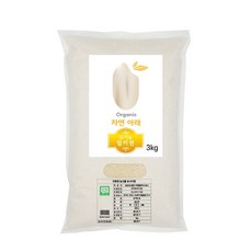 푸른들판 자연아래 유기농 밀키퀸 백미, 상등급, 3kg, 1개