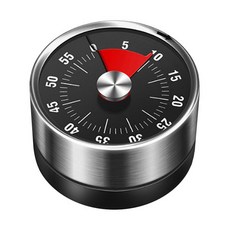 Harico不鏽鋼模擬計時器, 黑色的, 1個