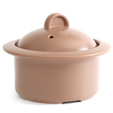 ERATO Curvo系列陶瓷砂鍋+鍋蓋 迷你 琥珀棕色, 1入, 12cm