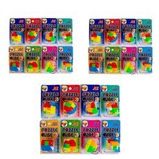 魯班鎖孩童益智玩具拼裝球 8款入 共3組, 混色