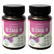 백세식품 밀크씨슬정 60정, 2개