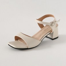 ChakanShoes 女款瑪莉珍高跟涼鞋 SDLTS2d186, 225mm, 象牙白