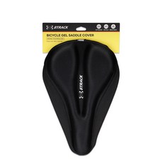 8軌自行車凝膠坐墊套, 黑色的, 1個