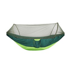 모기장겸용 캠핑 해먹, 그린 + 연두