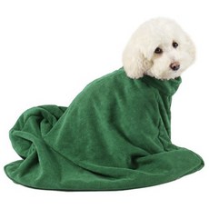Wadada Shop 寵物口袋浴袍, 綠色