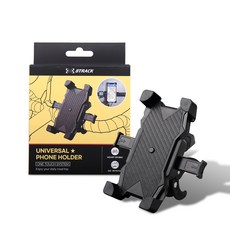 自行車手機支架, 黑色的, 1個