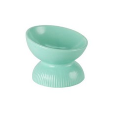 Across寵物餐具陶器 YS37, 綠色, 1個