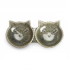 Across寵物餐具陶瓷 YS08, 灰色的, 1個