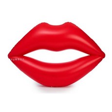 디지티 핫썸머 PVC 고탄성 입술튜브 180 x 160 cm, 레드, 1개