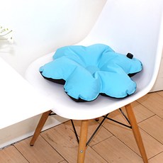 花型坐墊, 藍色