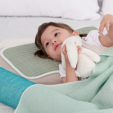 BEBE SMITH 絎縫枕頭墊, 薄荷綠