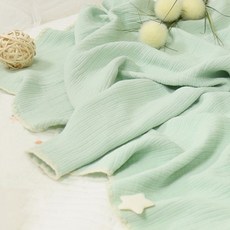 BEBE SMITH 莫代爾棉紗毯, 薄荷綠