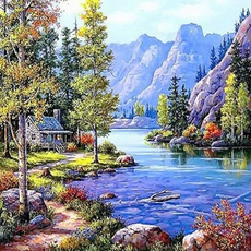 PIPO DIY數字油畫 40 x 50 cm Q2891, 夏季主題系列, 1個