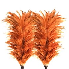 룻츠 타조털 후크 먼지떨이 45cm, 갈색, 2개