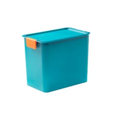 반려동물 블루스퀘어 점보 사료보관통 FC-C24, 블루, 12L, 1개