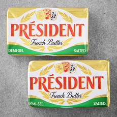 프레지덩 가염 버터, 200g, 2개