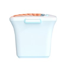 寵物藍色方形多功能飼料收納桶 FC-C10, 混色, 15L