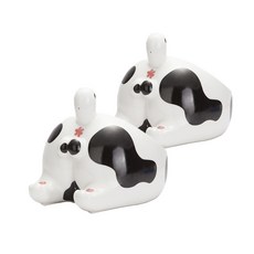 반려동물 고양이 엉덩이 세라믹 식기 YT_RC450, 턱시도, 2개