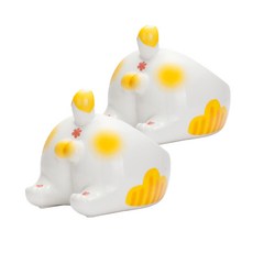 반려동물 고양이 엉덩이 세라믹 식기 YT_RC450, 줄무늬, 2개