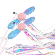 Healing Time 蜻蜓造型逗貓棒 NH-0338, 隨機發貨, 2個