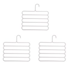 Watch Dot多層褲子衣架, 單色, 3個