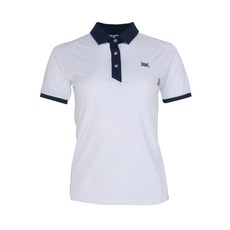 Miwoo Golf Ferrous 女士高爾夫金色鈕扣領 T恤 ATMI5013M1