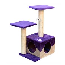 PET MORNING 迷你貓塔, 紫色, 1個