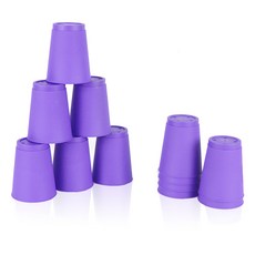 競速疊杯 12入+收納袋 2入組, 紫色的