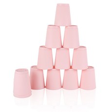 競速疊杯 12入+收納袋 2入組, 粉色的