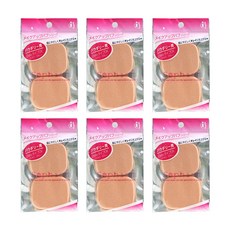 ISHIHARA 乾濕兩用粉撲 SP-2504 2入, 單色, 6個
