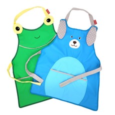 Magic Castle Baby Play 防水圍裙 2 件套, 青蛙，小狗