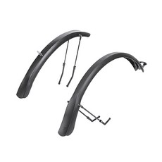 TOPEAK 主題擋泥板前後套組 DeFender TX TREKKING SET, 黑色, 1個