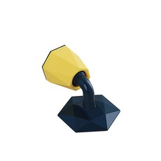 矽膠門擋 黃色, 1個