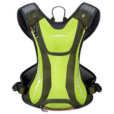 ANMEILU 陽光快速跑步登山馬拉松背心水袋揹包, 綠色