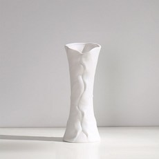 리버그린 깔끔한 화이트 색상의 세라믹 오브제 화병, C타입