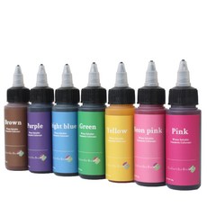 Color the Bomb 沐浴球化妝品色素 60g x 7種套組, 混合色, 1個