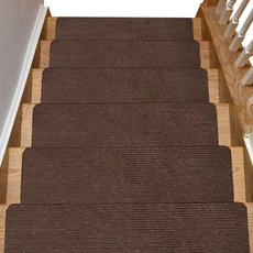 樓梯防滑墊, 棕色, 5入