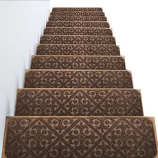 樓梯防滑墊, 棕色, 5入