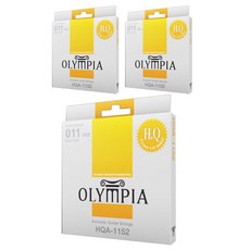 OLYMPIA 高品質原聲吉他弦 3p, HQA-1152, 黃色的