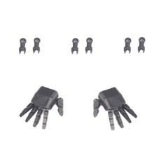 Daelim Susan 模型 1:100 MG 電池移動手細節向上手部件套組金屬灰色, 1套