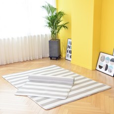 條紋涼墊, 灰+白