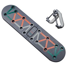 MOMOSUP 健身體適能伏地挺身腹部肌肉運動器材, 灰色, 1個