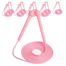Potegareu彩色防滑跳繩10入, 粉紅色, 10個