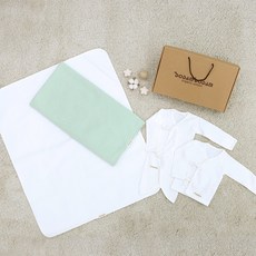 DODAM DODAM 嬰兒長袖肚衣 2入+防水毯子+毯子組