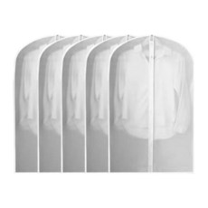 Moment 衣物防塵套 白色 60 x 150 cm, 1個, 5入