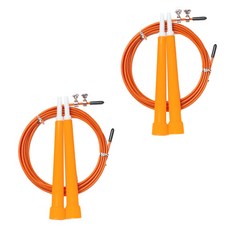 나야스타일 홈트레이닝 헬스 줄넘기 2p, 오렌지, 2개