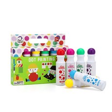 Joan Miro 6 件套波爾卡圓點顏料, 紫色、粉色、藍色、黃色、紅色、綠色