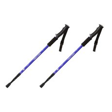 NECASIL 鋁合金3段登山杖2入組, 藍色