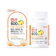 GREEN STORE 葉酸+維他命B6+B12保健錠, 90顆, 1罐