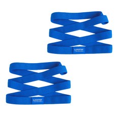 저항력 연마 웨이트 트레이닝 탄력밴드 2p, 블루